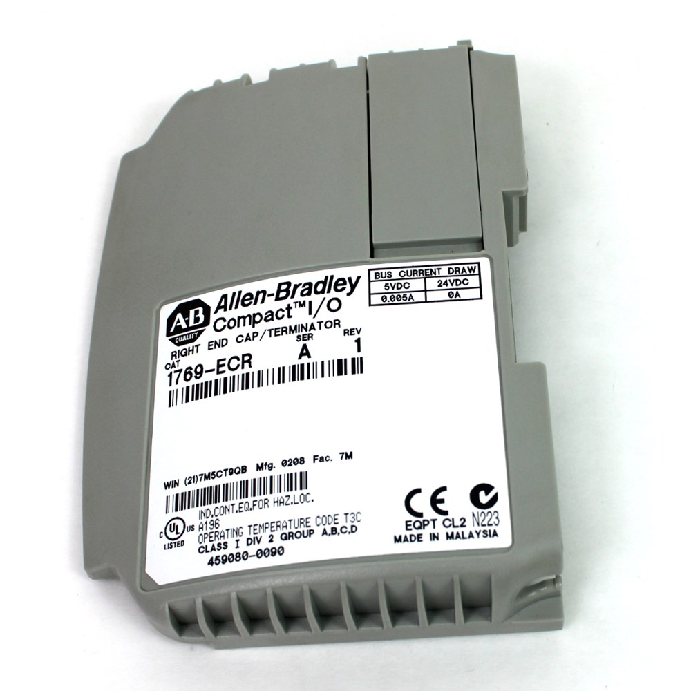 1769-ECR, CompactLogix Right End Cap, Allen Bradley, Rockwell