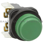 800H-R1A, 30mm Momentary Push Button, Booted, Green, 1NO/1NC, Allen Bradley Rockwell
