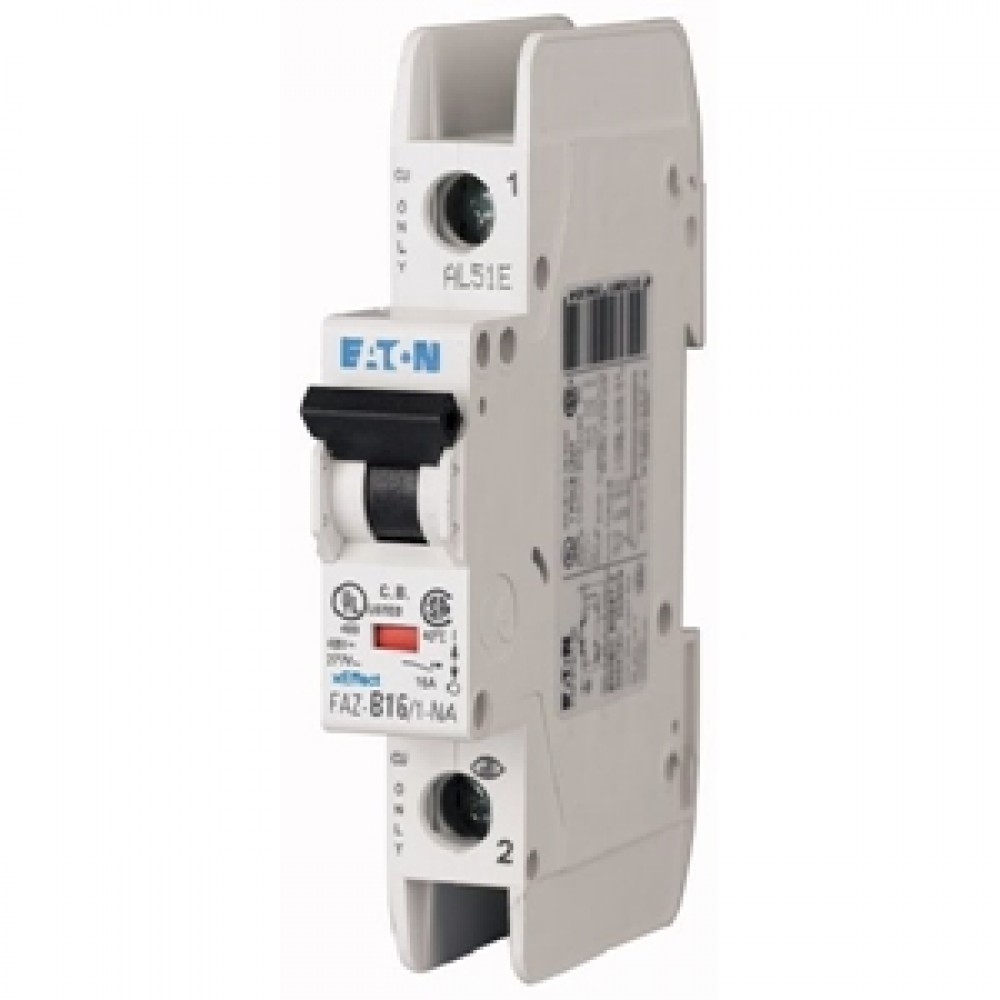 FAZ MCB Circuit Breaker 1 Pole 10kA FAZ-C20/1-NA-SP Eaton, UL 489