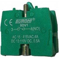 Contact Block FITS SVD-1 N/O Pushbutton Series Surdhi