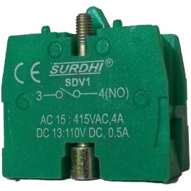 Contact Block FITS SVD-1 N/O Pushbutton Series Sur..
