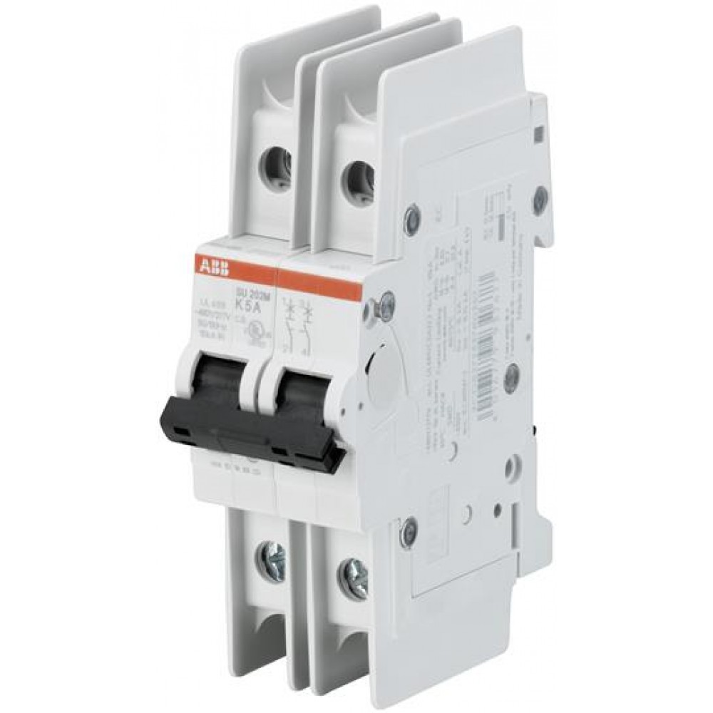 SU200M MCB Circuit Breaker 2 Pole 10kA SU202M-K15 ABB, UL 489