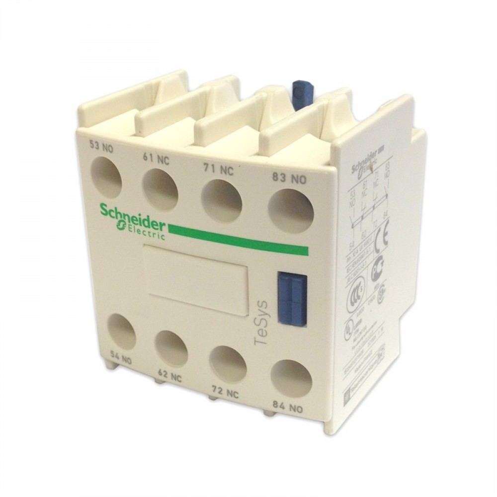 Auxiliary Contact Block Front Mounted 4 NO LADN40 Schneider Electric