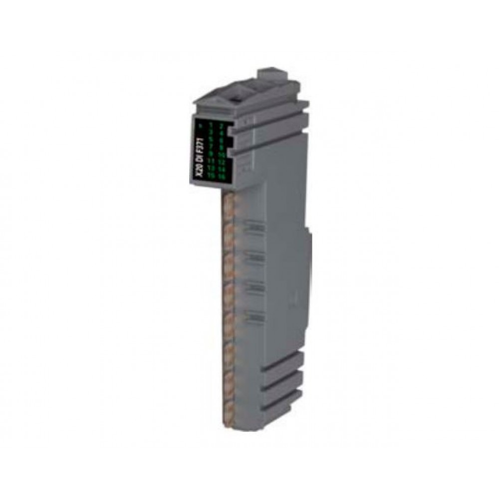 X20DIF371, digital input module, 16 inputs, 24 VDC, sink, configurable input filter, 1-wire connections, B&R