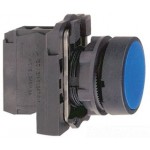 Blue pushbutton 22 mm - flush spring return - 1NO XB5AA61 Schneider Electric