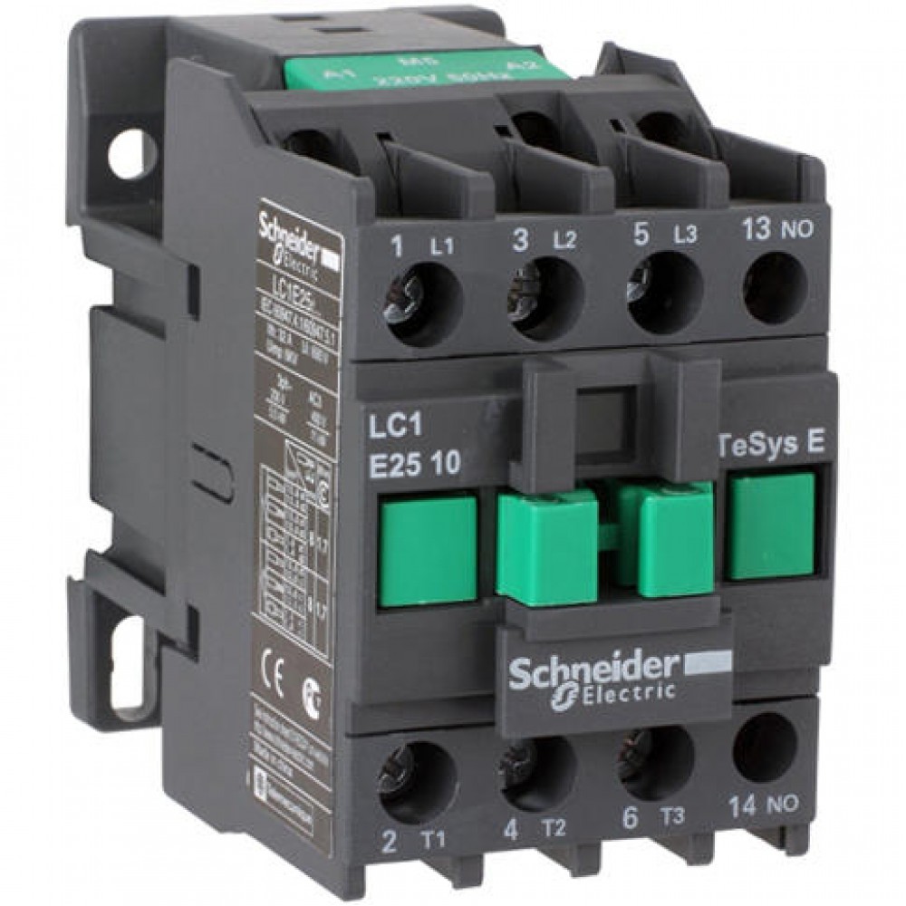 Power Contactor 12 Amp 1NO LC1E1210M7, Coil 220VAC, Schneider Electric