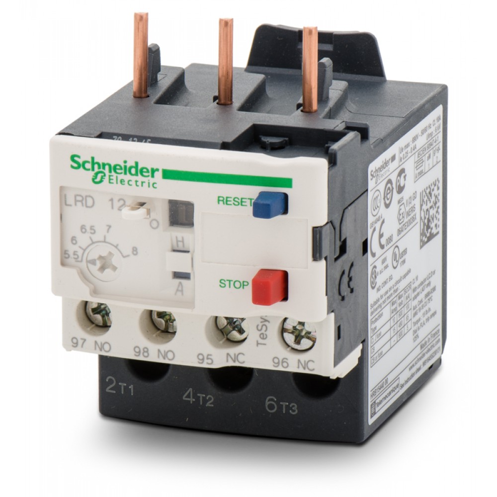 Thermal Overload Relay 1.6 - 2.5A LRD07 Schneider Electric